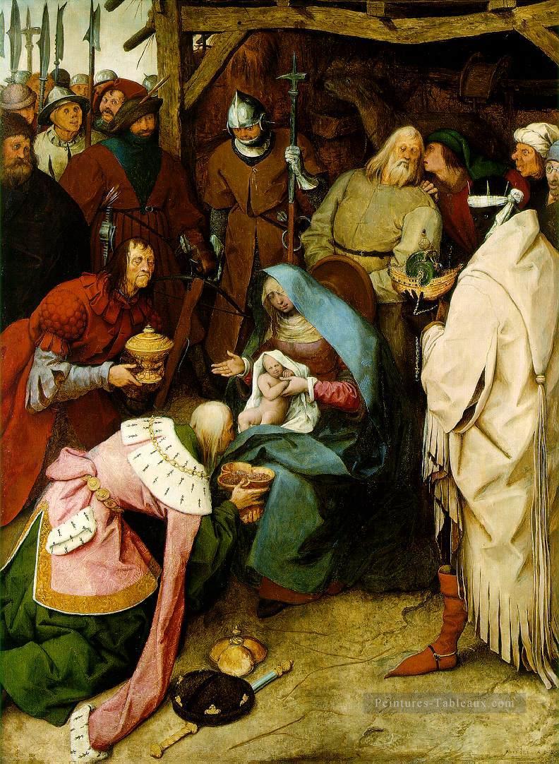 L’adoration des rois flamand Renaissance paysan Pieter Bruegel l’Ancien Peintures à l'huile